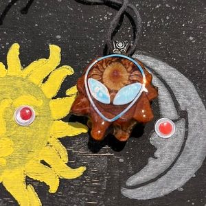 Wakaan Alien Pinecone opalite inlay